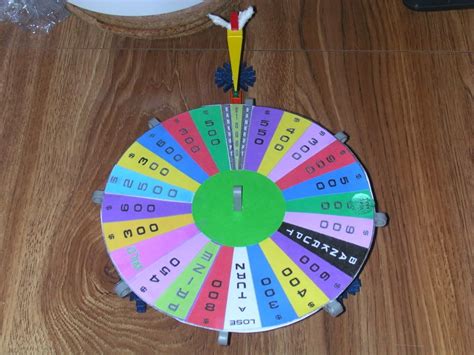 My Homemade Wheel of Fortune | Crafts for seniors, Wheel of fortune, Diy valentines crafts