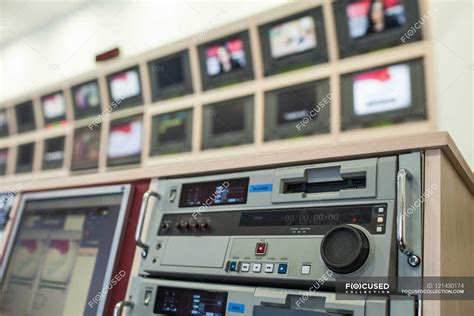 Professional tv studio equipment — radio, volume - Stock Photo | #121430174