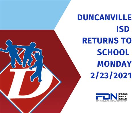 Duncanville ISD Returns To School Tomorrow - Focus Daily News