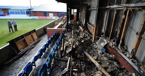 Mystery surrounds cause of fire that badly damaged football stadium ...