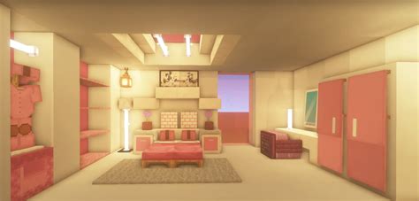 Minecraft Pink modern bedroom Ideas and Design