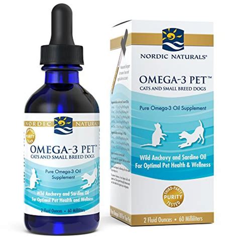 Nordic Naturals Omega 3 Pet - Fish Oil Liquid For Small Dogs and Cats, Omega-3s,EPA And DHA ...