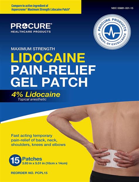 Lidocaine Pain-Relief Gel Patch - Wynnmed Healthcare Products