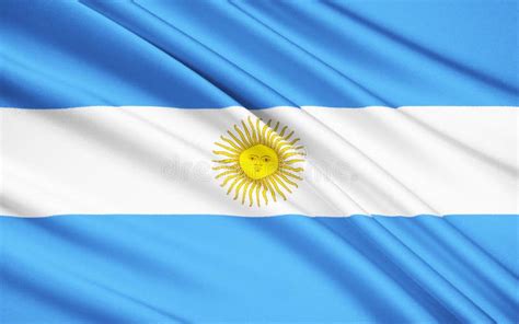 Flag of Argentina, Buenos Aires Stock Illustration - Illustration of cloth, emblem: 125658953