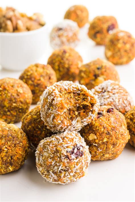 Carrot Cake Energy Balls - Namely Marly