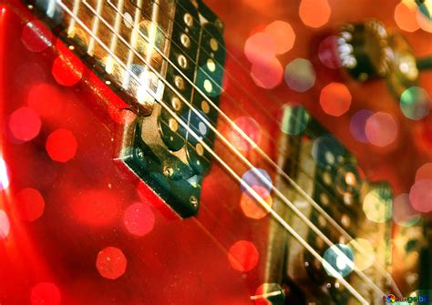 Guitar Christmas background Download free picture №212080