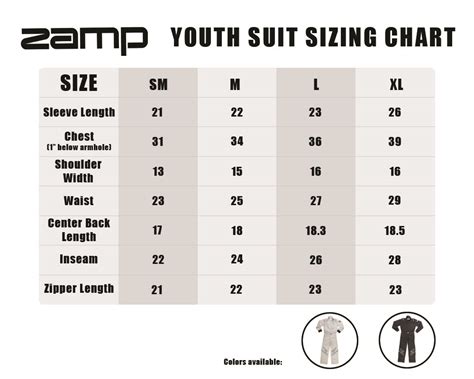 Zamp Europe - Size Charts