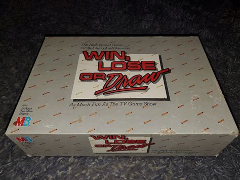 Win Lose or Draw Board Game 1987 Edition by Milton Bradley - Etsy