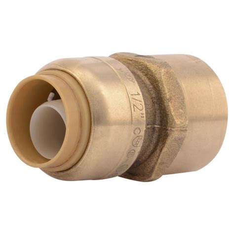 SharkBite 1/2 in. Push-to-Connect x FIP Brass Adapter Fitting-U072LFA ...