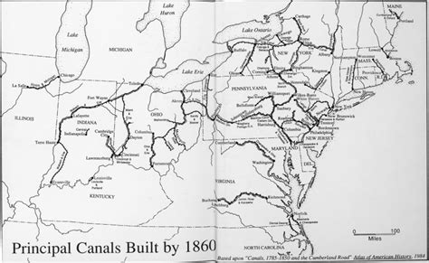 "Canals For A Nation" Map - The American Canal Society