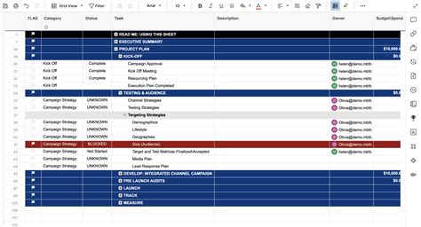 Integrated Digital Marketing Plan Template | Smartsheet