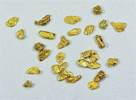 California Gold Nuggets 5 Grams of #8 Mesh Gold Authentic Natural Flak ...