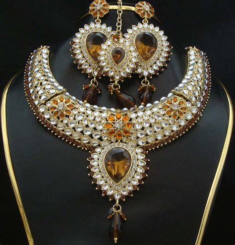 Indian kundan jewelry designs - Bridal kundan jewelry sets 2013