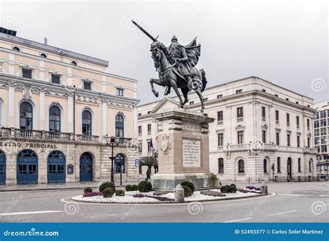 Statue of El Cid in Burgos, Spain Editorial Photography - Image of home ...