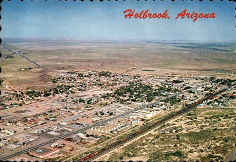 Aerial View of Town Holbrook, AZ