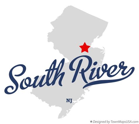 Map of South River, NJ, New Jersey