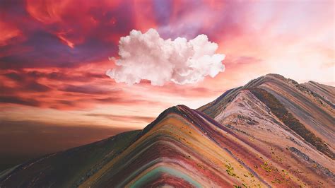 Rainbow On Mountain Hd Image Hd Wallpapers - Riset