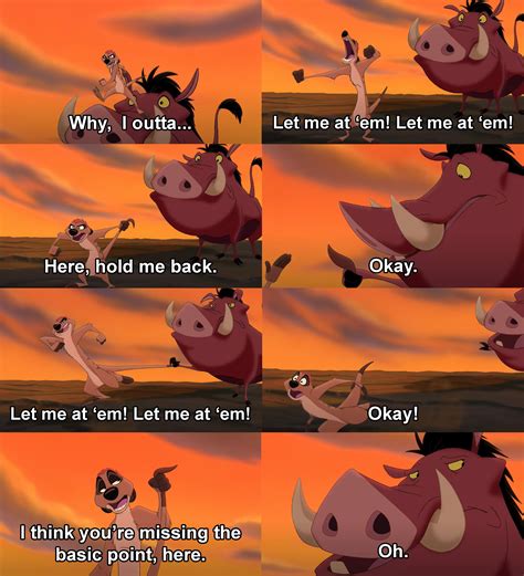 The Lion King 2: Simba's Pride. Timon and Pumbaa funny scene in 2023 | Funny scenes, Timon and ...