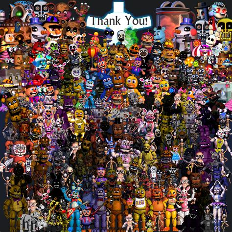 FNaF Thank You - All Animatronics : r/fivenightsatfreddys