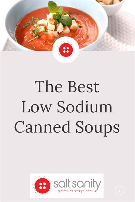 The Best Low Sodium Canned Soups