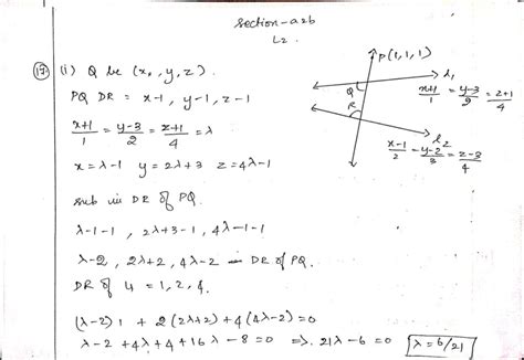 Foot of the perpendicular and equation of lines with two points – Saitech Informatics