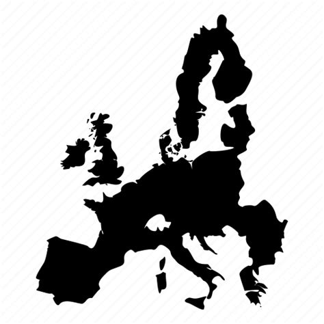 Eu, euro, europe, european union, map icon