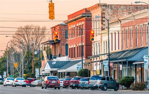 Cars travel down Broad Street in downtown Selma Alabama | Carmen K ...