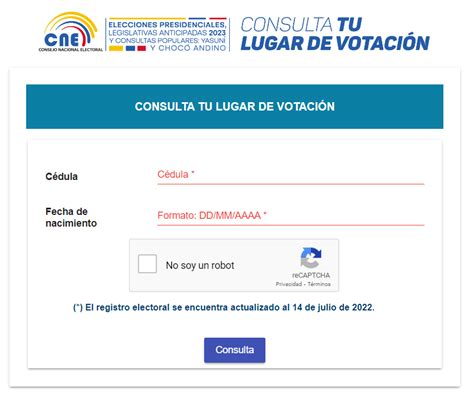 Consulte su lugar de votación para las elecciones del 20 de agosto