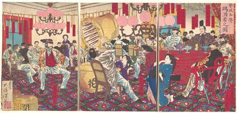 Tsukioka Yoshitoshi | Police Superintendant's Party: A Gift of Food and ...