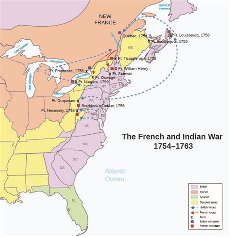 Map Of French Indian War