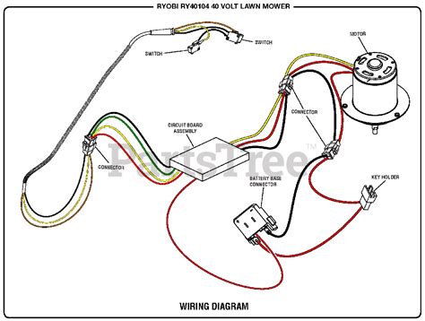 Ryobi RY 40104 (107928023) - Ryobi Walk-Behind Mower, 40 Volt Wiring Diagram Parts Lookup with ...