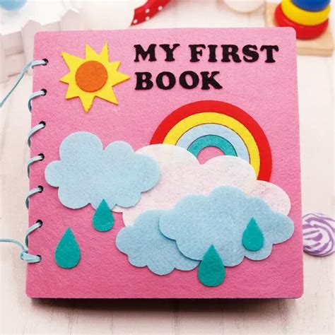 Montessori Early Education Baby Felt Book Kindergarten Homemade Picture ...