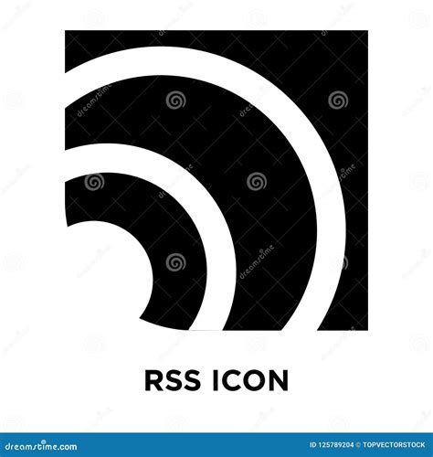 RSS Icon Vector Isolated On White Background, Logo Concept Of RS Stock ...