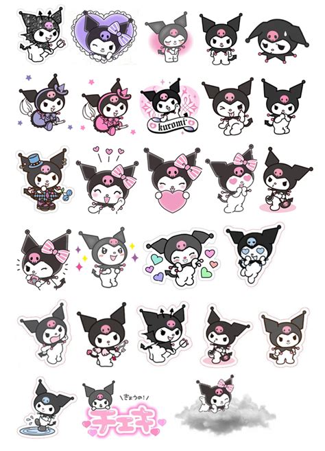 Kuromi stickers printable | Pegatinas para uñas, Pegatinas, Pegatinas bonitas