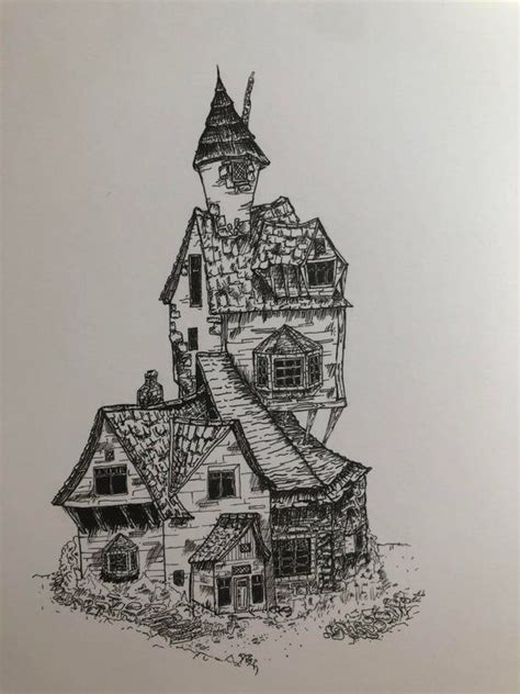 Eunice Campbell News: The Burrow Harry Potter Illustration