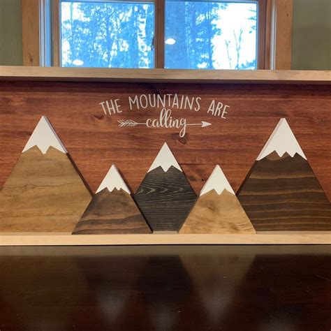 The Mountains Are Calling Wall Art - Etsy