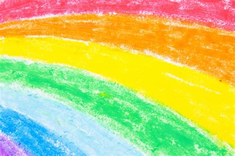 Rainbow Crayon Drawing - 5472x3648 Wallpaper - teahub.io