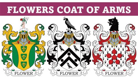 Flower Coat of Arms & Family Crest - Symbols, Bearers, History - YouTube