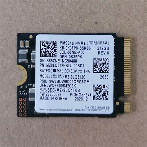 New SAMSUNG PM991a 512GB SSD M.2 2230 NVMe | Grelly USA