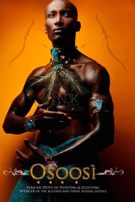 an african man holding a bird on his chest with the words ooosi above it