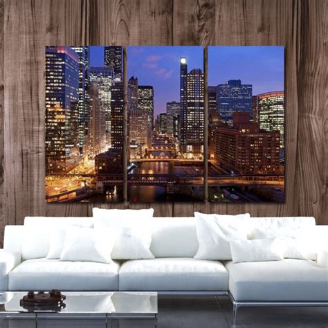 Chicago Skyline Canvas Art - Chicago River | Holy Cow Canvas