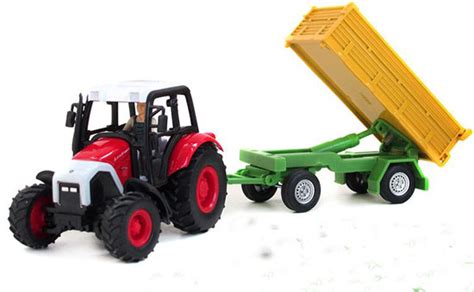 Red Kids Diecast Farm Transport Dump Truck Toy [NT01T018] : EZTRUCKTOYS.COM