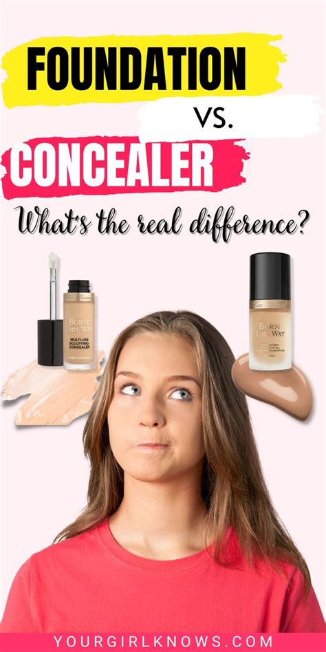 FOUNDATION VS CONCEALER: WHAT'S THE DIFFERENCE? | YOURGIRLKNOWS | Too ...