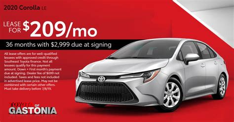 Current Toyota Lease Deals and Offers in Gastonia | Toyota of Gastonia