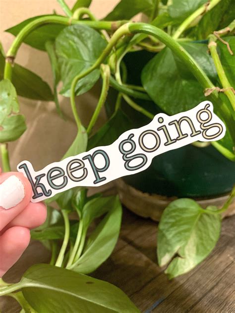 Keep Going Sticker Aesthetic Stickers Stickers for Water - Etsy