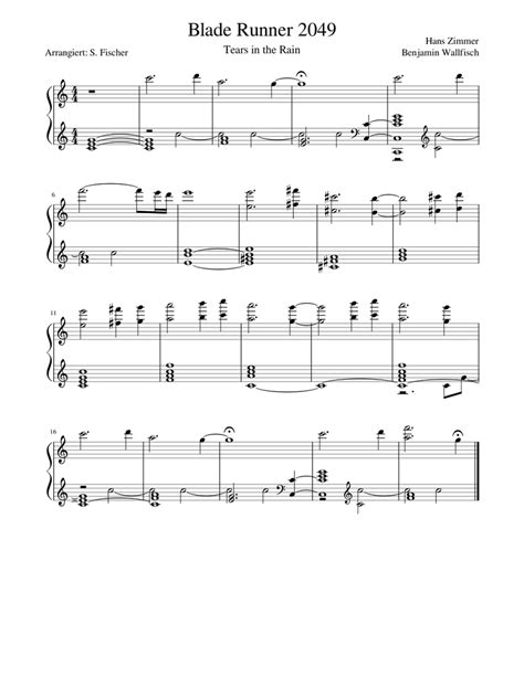 Blade Runner Sheet music for Piano (Solo) Easy | Musescore.com