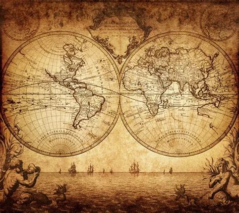 What Are the Seven Seas? | World map wallpaper, World map tapestry, Old ...