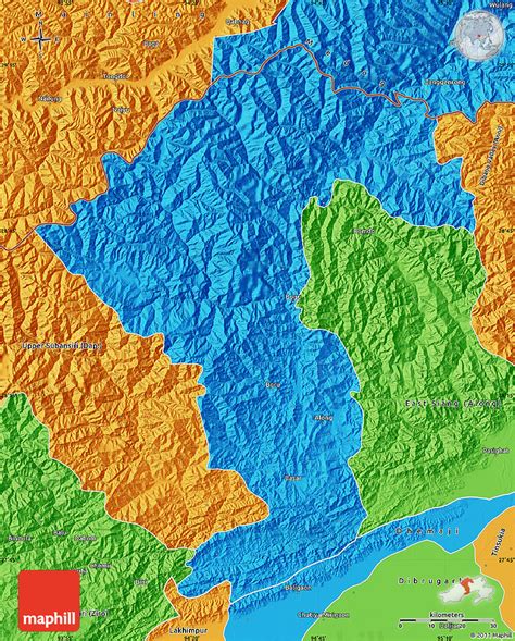 Political Map of West Siang