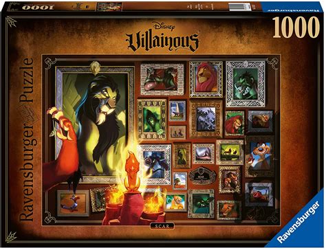 DISNEY - Puzzle Villainous 1000P - Scar : ShopForGeek.com: Puzzle Ravensburger DISNEY