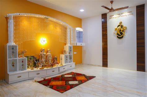 False Ceiling Pooja Room Design | Shelly Lighting